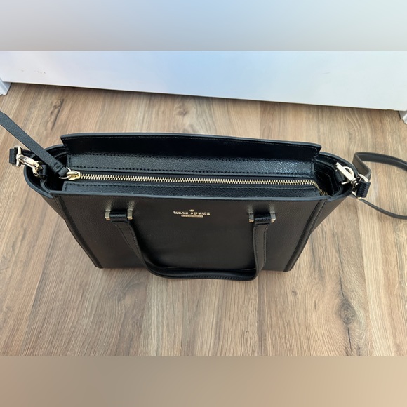 Kate Spade Black Leather Small Geraldine Patterson Drive Medium Size Handbag - Picture 9 of 15